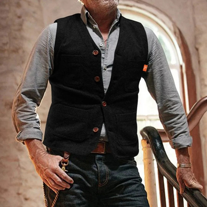 Men’s Traditional Waistcoat – Smart Heritage Layer for Festivals and Celebrations