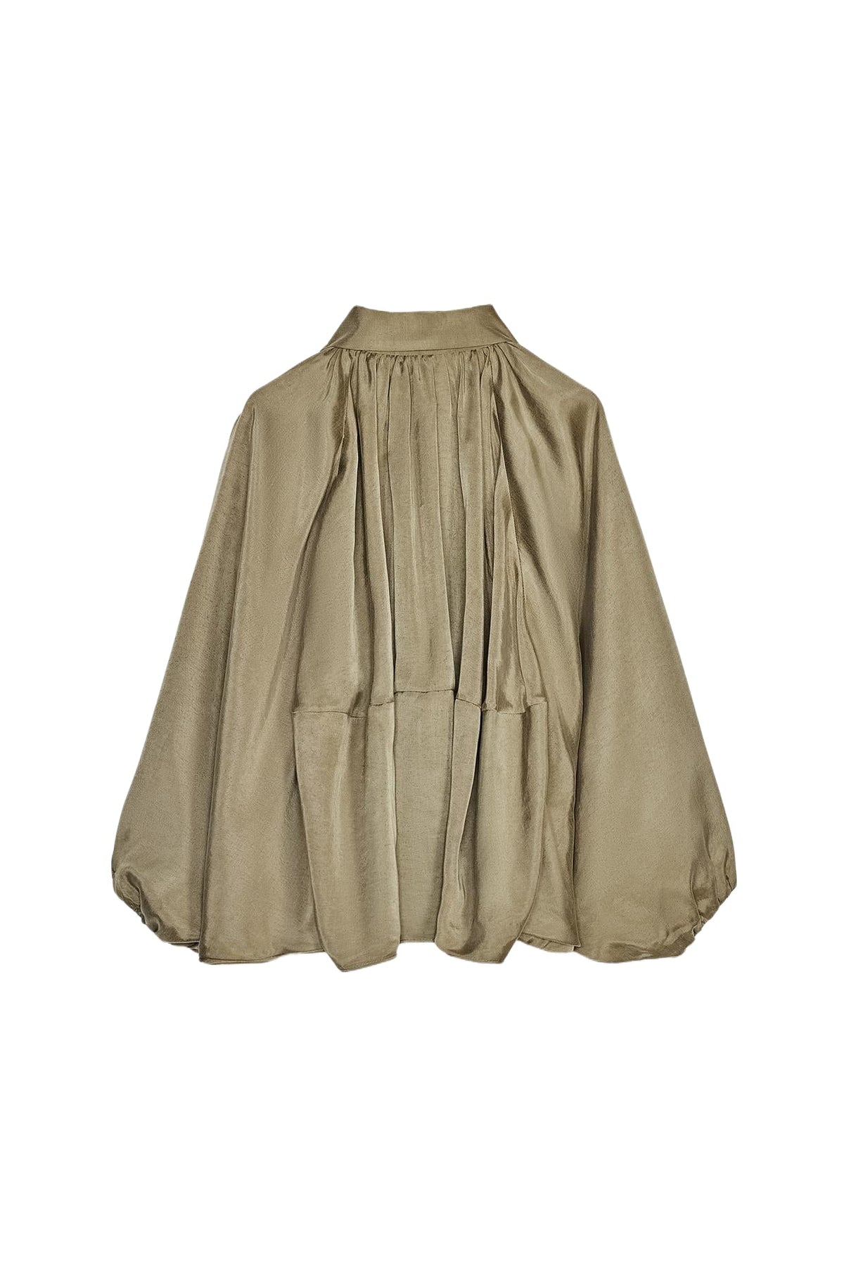 Women’s Draped Bomber Jacket – Gathered Zip-Front Layer for Spring and Autumn