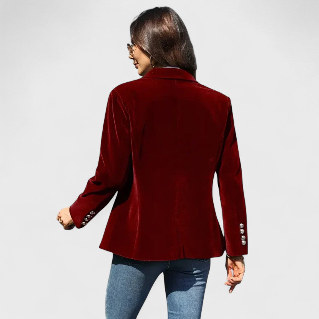 Women’s Tailored Single-Button Blazer – Smart Office Layer for All-Season Wear
