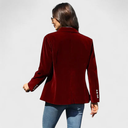Women’s Tailored Single-Button Blazer – Smart Office Layer for All-Season Wear