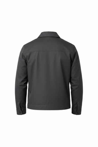 Men’s Zip-Front Harrington Jacket – Lightweight Smart Casual Layer for Spring and Autumn
