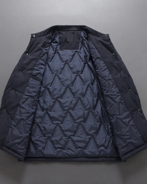 Men’s Quilted Field Jacket – Button-Up Autumn Winter Layer for Smart Casual Wear