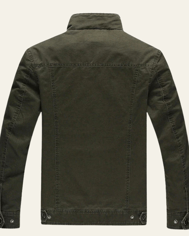 Men’s Utility Field Jacket – Regular Fit Multi-Pocket Layer for Autumn and Winter