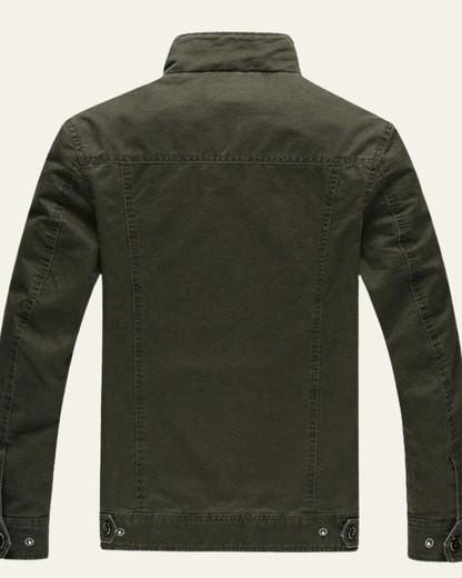 Men’s Utility Field Jacket – Regular Fit Multi-Pocket Layer for Autumn and Winter