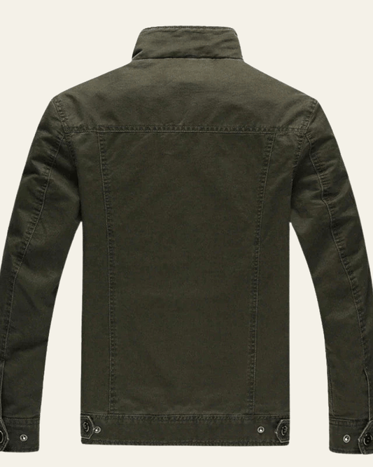 Men’s Utility Field Jacket – Regular Fit Multi-Pocket Layer for Autumn and Winter