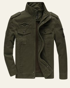 Men’s Utility Field Jacket – Regular Fit Multi-Pocket Layer for Autumn and Winter