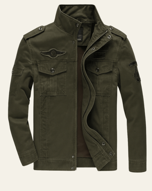 Men’s Utility Field Jacket – Regular Fit Multi-Pocket Layer for Autumn and Winter