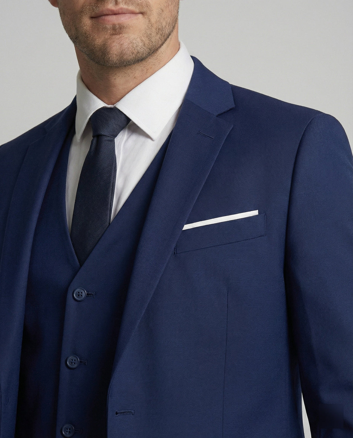 Men’s Slim-Fit Formal Suit – Modern Three-Piece Tailoring for Weddings and Business