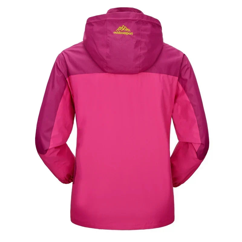 Women’s Waterproof Trekking Jacket – Lightweight Hooded Shell for Hiking and Outdoor Wear