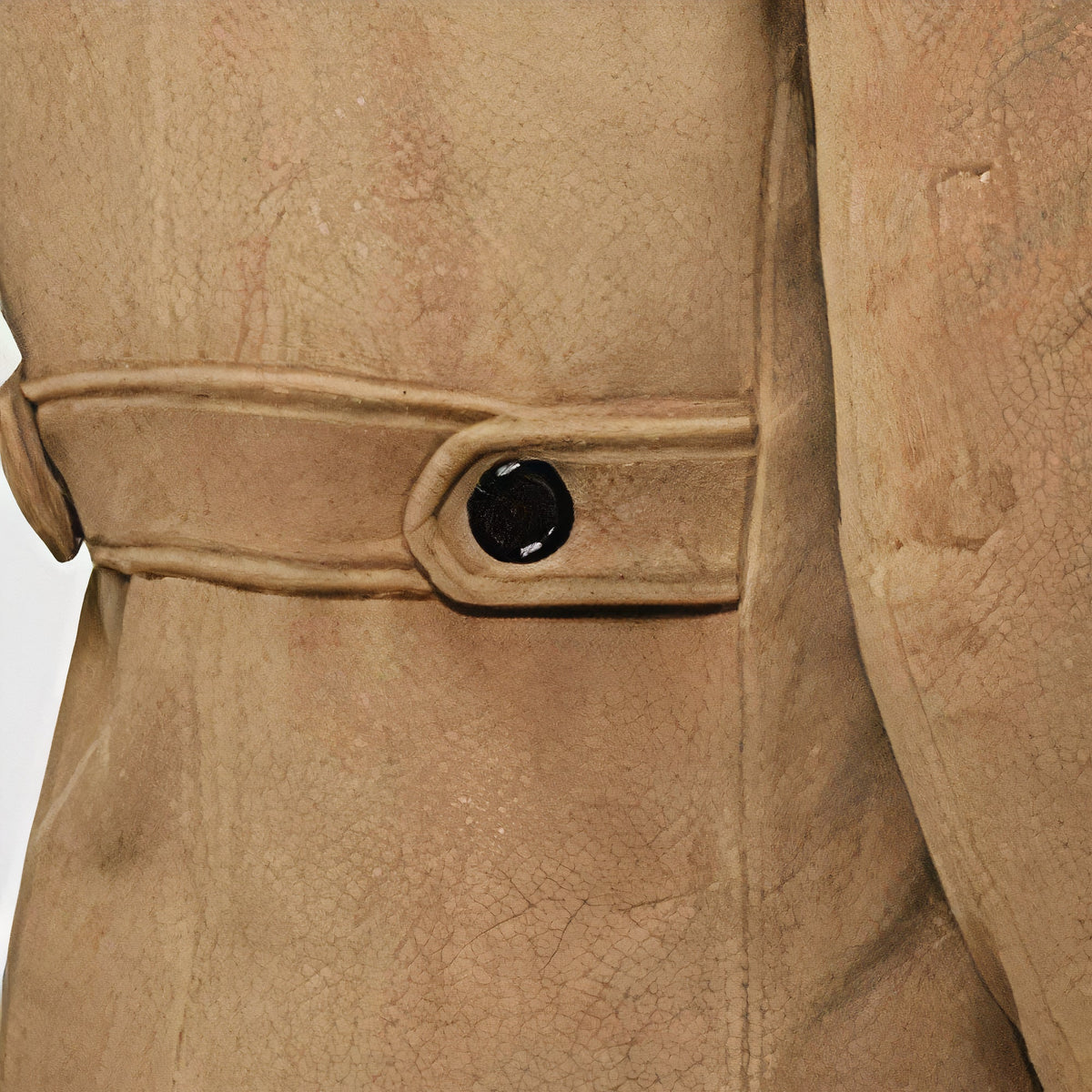 Men’s Double-Breasted Longline Trench Coat – Tailored British-Inspired Layer with Wide Lapels and Cuff Straps