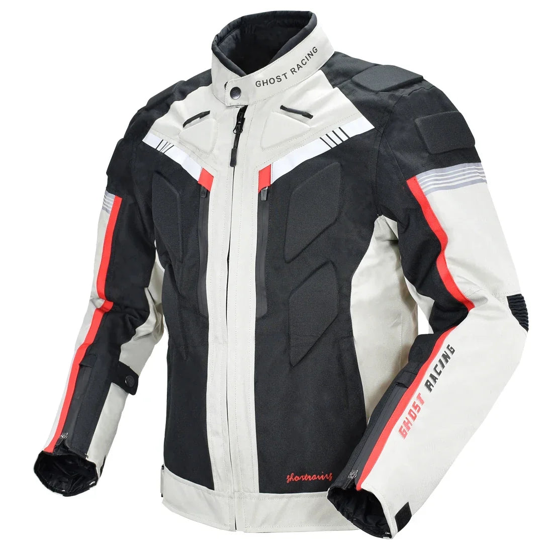 Men’s Protective Motorcycle Jacket – Wind-Resistant Racing Jacket with Removable Lining