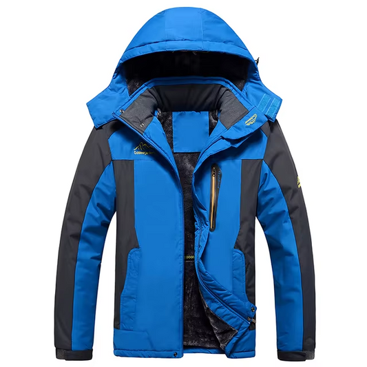 Men’s Fleece-Lined Hooded Winter Parka – Waterproof Utility Layer for Everyday Cold-Weather and Outdoor Wear