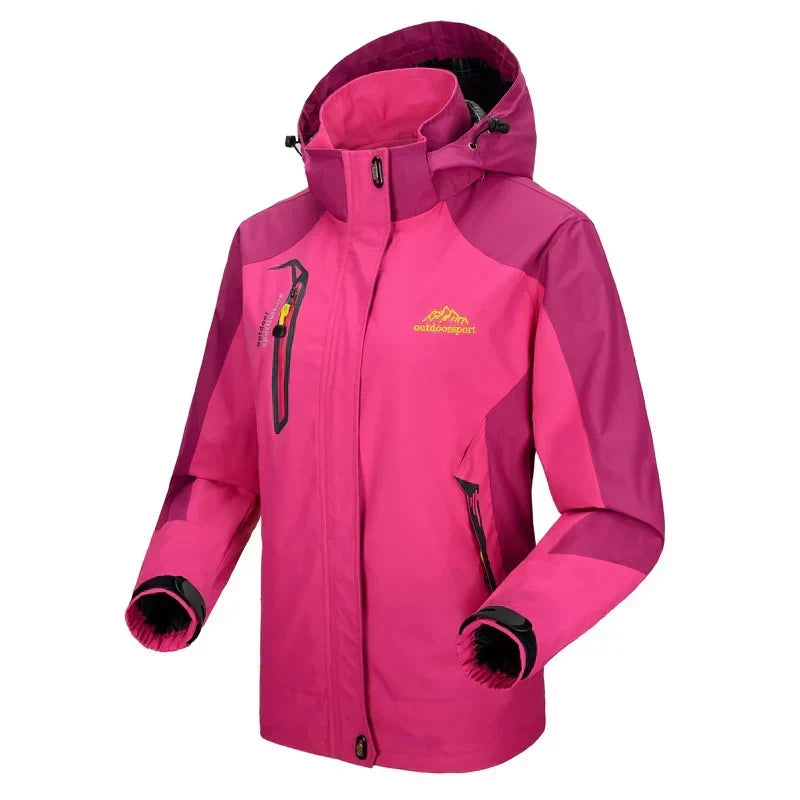 Women’s Waterproof Trekking Jacket – Lightweight Hooded Shell for Hiking and Outdoor Wear