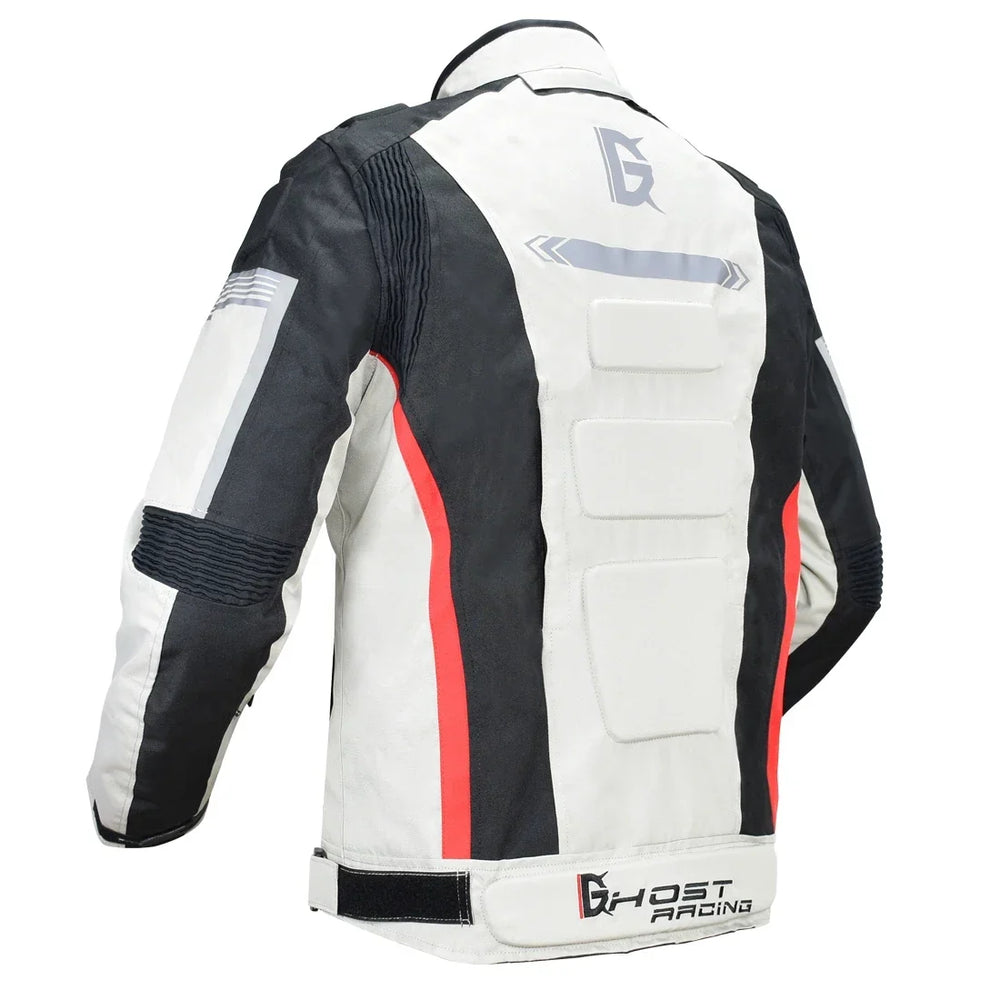 Men’s Protective Motorcycle Jacket – Wind-Resistant Racing Jacket with Removable Lining