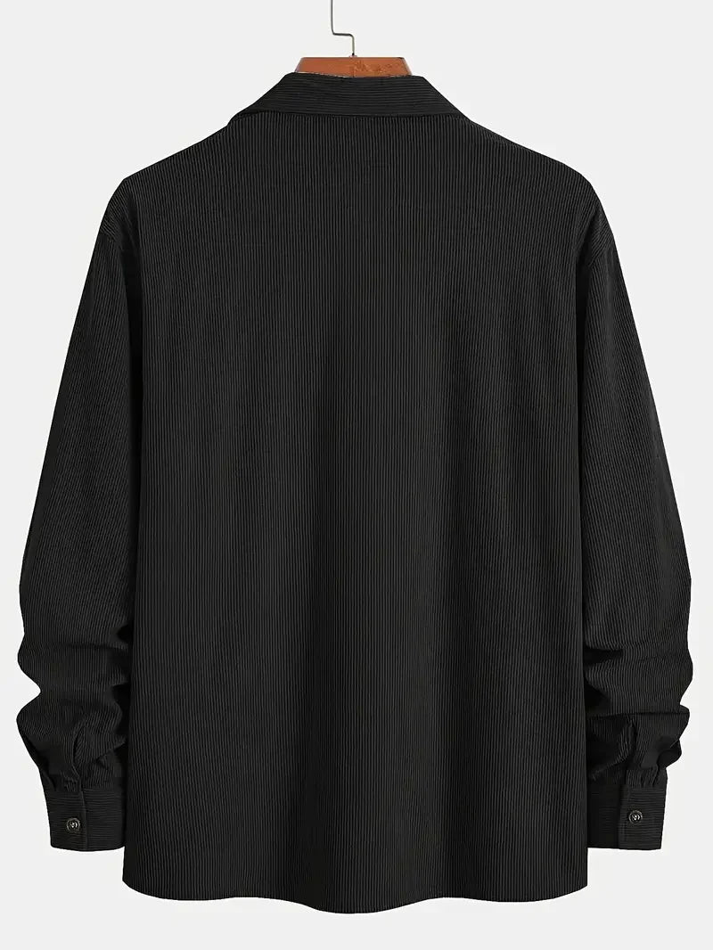 Men’s Shirt Jacket – Flap Chest Pockets with Full Button Placket