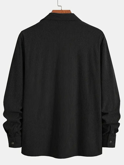 Men’s Shirt Jacket – Flap Chest Pockets with Full Button Placket
