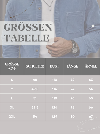 Men’s Shirt Jacket – Flap Chest Pockets with Full Button Placket