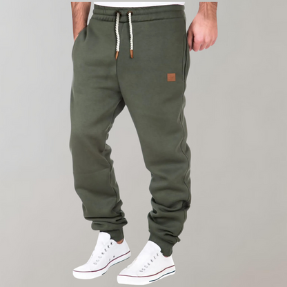 Men’s Relaxed-Fit Drawstring Joggers – Cuffed Casual Trousers for Everyday Comfort