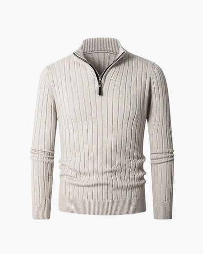 ZERMATT High Collar Half Zip Sweater
