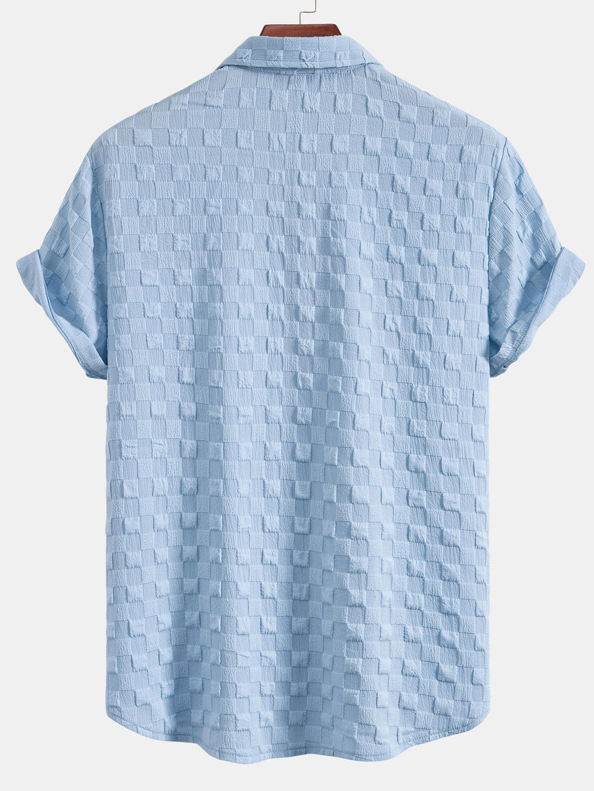 Men’s Textured Shirt and Shorts Co-Ord for Summer Travel and Weekend Wear