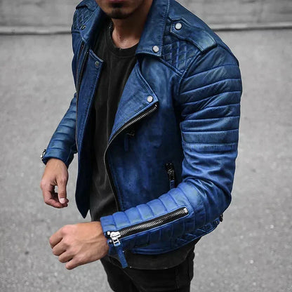 Men’s Oversized Leather Shirt Jacket – Relaxed Utility Layer for Everyday Wear