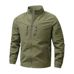 Men’s Weather-Resistant Utility Jacket – Lightweight Multi-Pocket Outdoor Layer for City and Travel Wear
