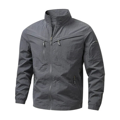 Men’s Weather-Resistant Utility Jacket – Lightweight Multi-Pocket Outdoor Layer for City and Travel Wear