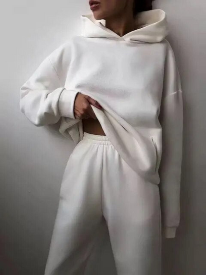Women’s Lounge Set – Matching Hoodie and Joggers in Brushed Fleece