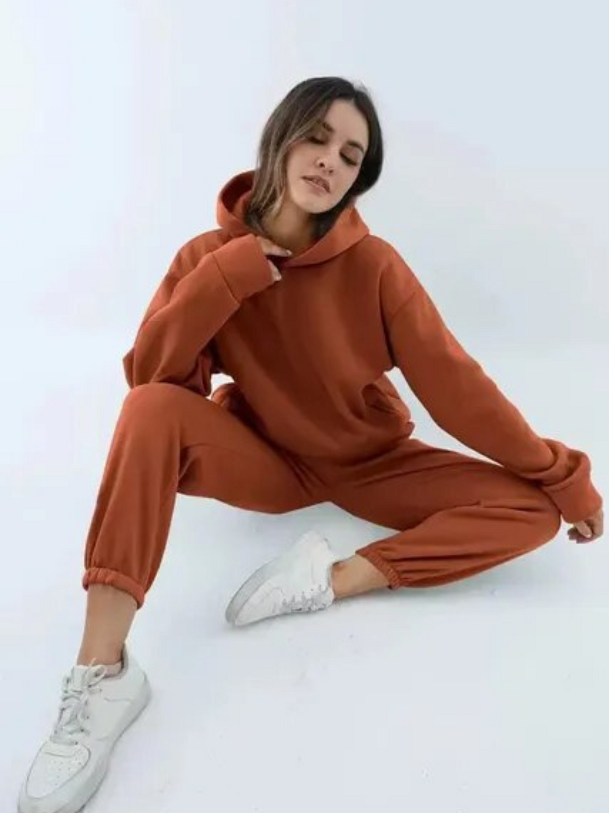 Women’s Lounge Set – Matching Hoodie and Joggers in Brushed Fleece