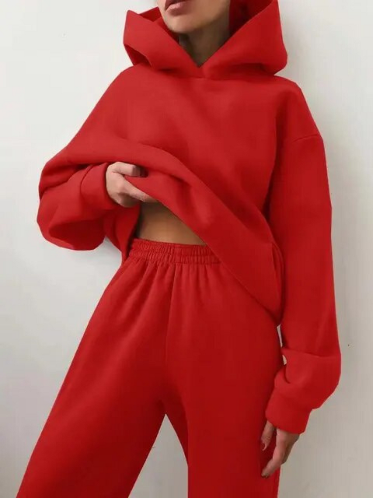 Women’s Lounge Set – Matching Hoodie and Joggers in Brushed Fleece