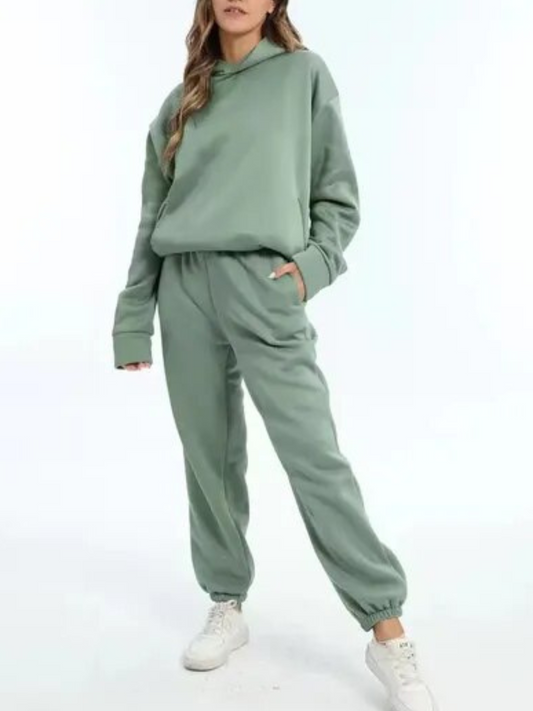 Women’s Lounge Set – Matching Hoodie and Joggers in Brushed Fleece