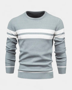 Men’s Textured Crew-Neck Sweater – Refined Everyday Knit for Autumn and Winter
