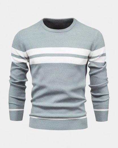 Men’s Textured Crew-Neck Sweater – Refined Everyday Knit for Autumn and Winter