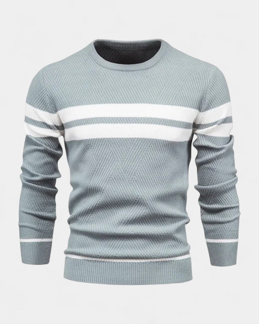 Men’s Textured Crew-Neck Sweater – Refined Everyday Knit for Autumn and Winter