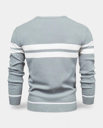 Men’s Textured Crew-Neck Sweater – Refined Everyday Knit for Autumn and Winter