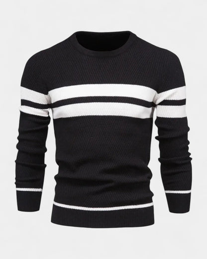 Men’s Textured Crew-Neck Sweater – Refined Everyday Knit for Autumn and Winter