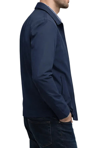 Men’s Classic Harrington Jacket – Structured Zip-Up Layer for Smart Casual Everyday Wear