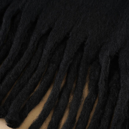 Men’s Cashmere Fringe Scarf – Soft Winter Accessory for Refined Everyday Layering