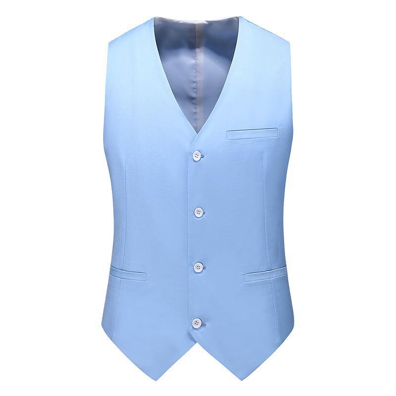 Men’s Satin Waistcoat Set – Traditional Formal Layer with Tie and Pocket Square