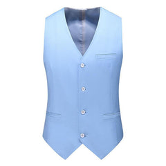 Men’s Satin Waistcoat Set – Traditional Formal Layer with Tie and Pocket Square