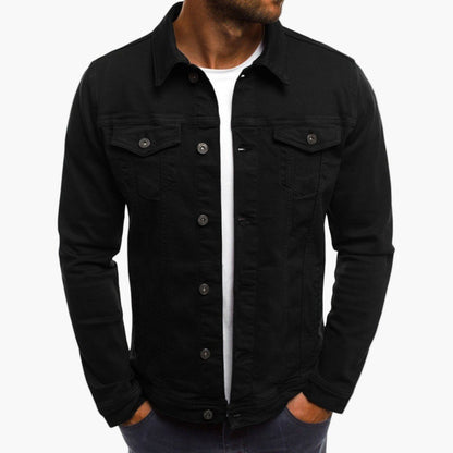 Men’s Slim Fit Transitional Jacket – Workwear Style in Dense Weave