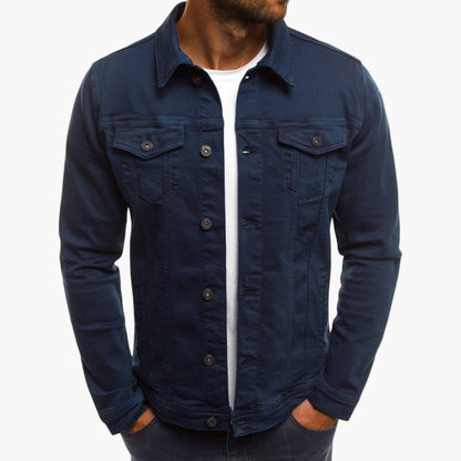 Men’s Slim Fit Transitional Jacket – Workwear Style in Dense Weave