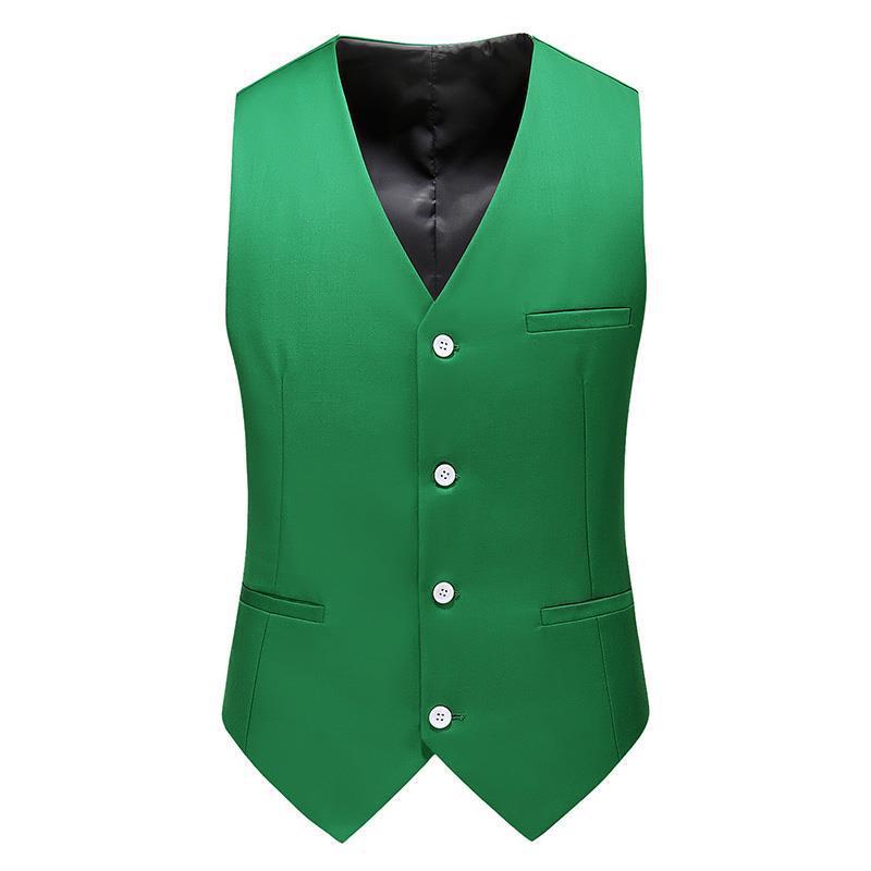 Men’s Satin Waistcoat Set – Traditional Formal Layer with Tie and Pocket Square