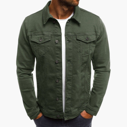 Men’s Slim Fit Transitional Jacket – Workwear Style in Dense Weave