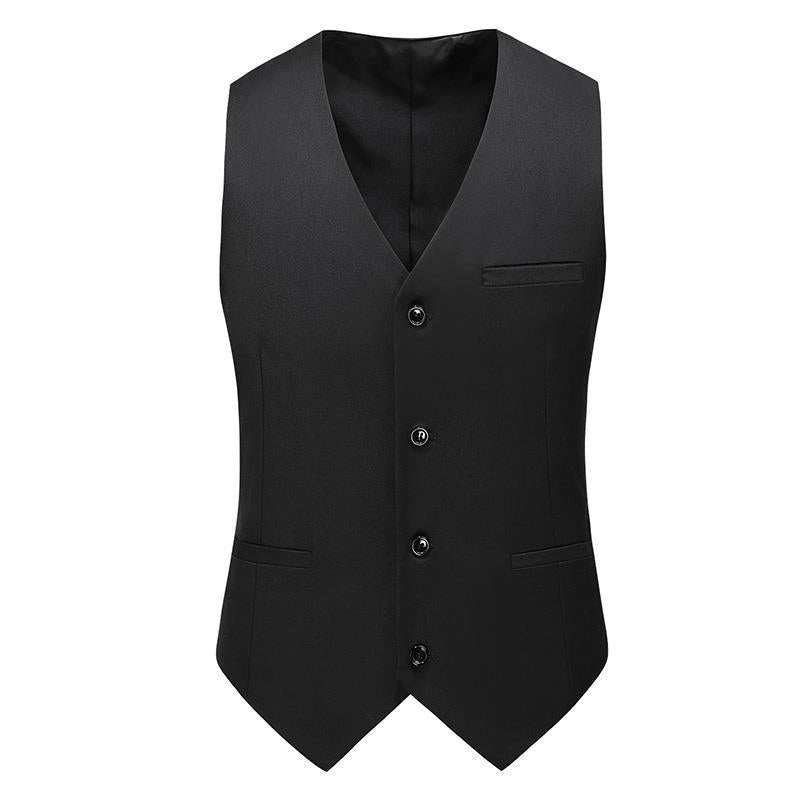 Men’s Satin Waistcoat Set – Traditional Formal Layer with Tie and Pocket Square