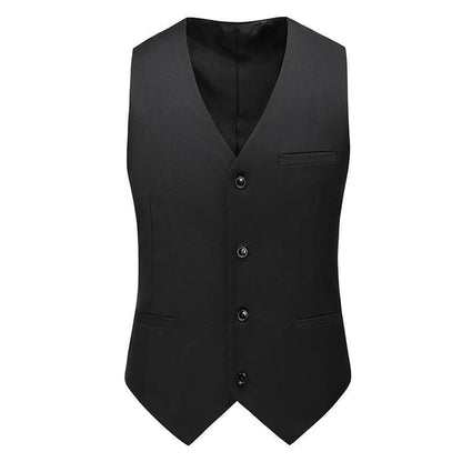 Men’s Satin Waistcoat Set – Traditional Formal Layer with Tie and Pocket Square
