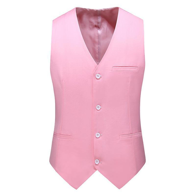 Men’s Satin Waistcoat Set – Traditional Formal Layer with Tie and Pocket Square