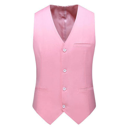Men’s Satin Waistcoat Set – Traditional Formal Layer with Tie and Pocket Square