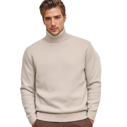 Men’s Roll-Neck Jumper – Slim Silhouette in Smooth Knit