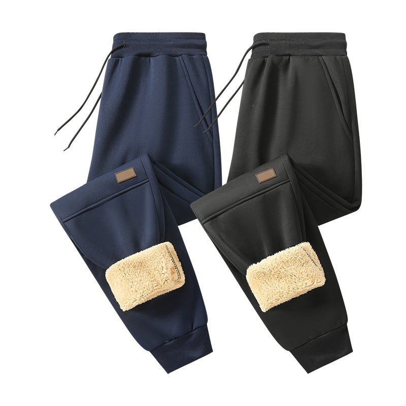Men’s Lined Joggers – Drawstring Waist with Tapered Ribbed Cuffs